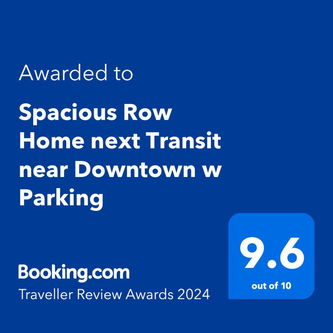 Spacious Row Home Next Transit Near Downtown W Parking Chicago Kültér fotó